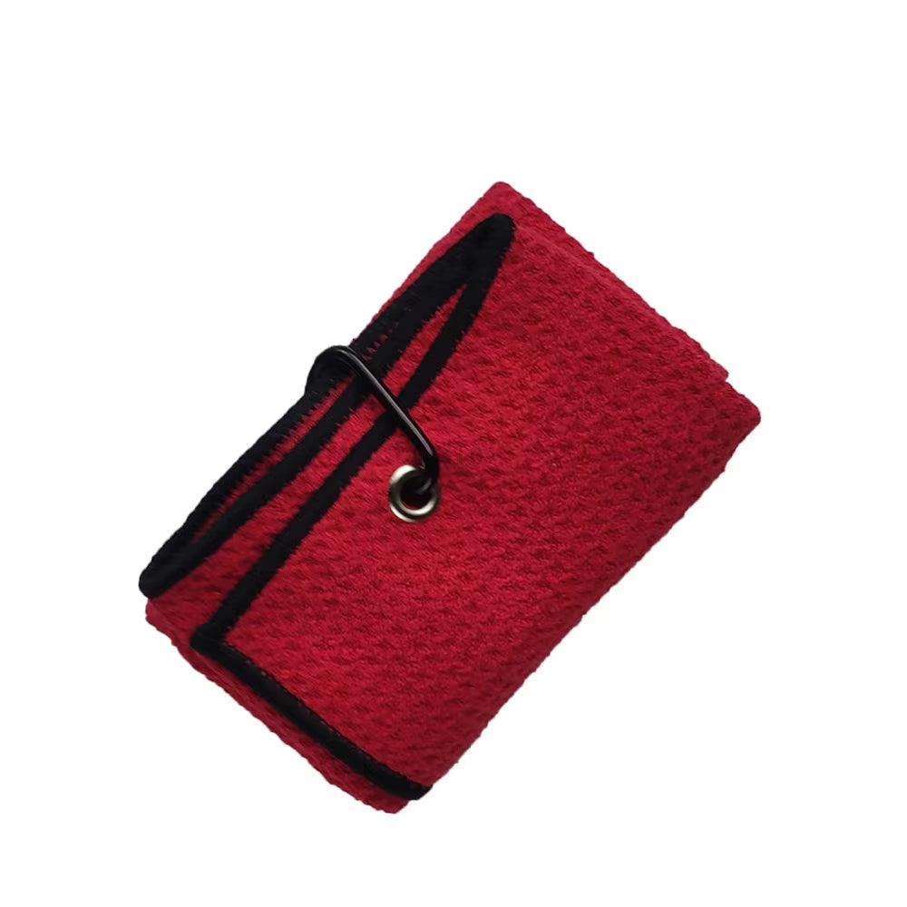 40X50Cm Golf Towel with Hook 4 Colors Microfiber Fabric for Golf Lovers Duty Clip Carabiner Accessories Dorp Ship
