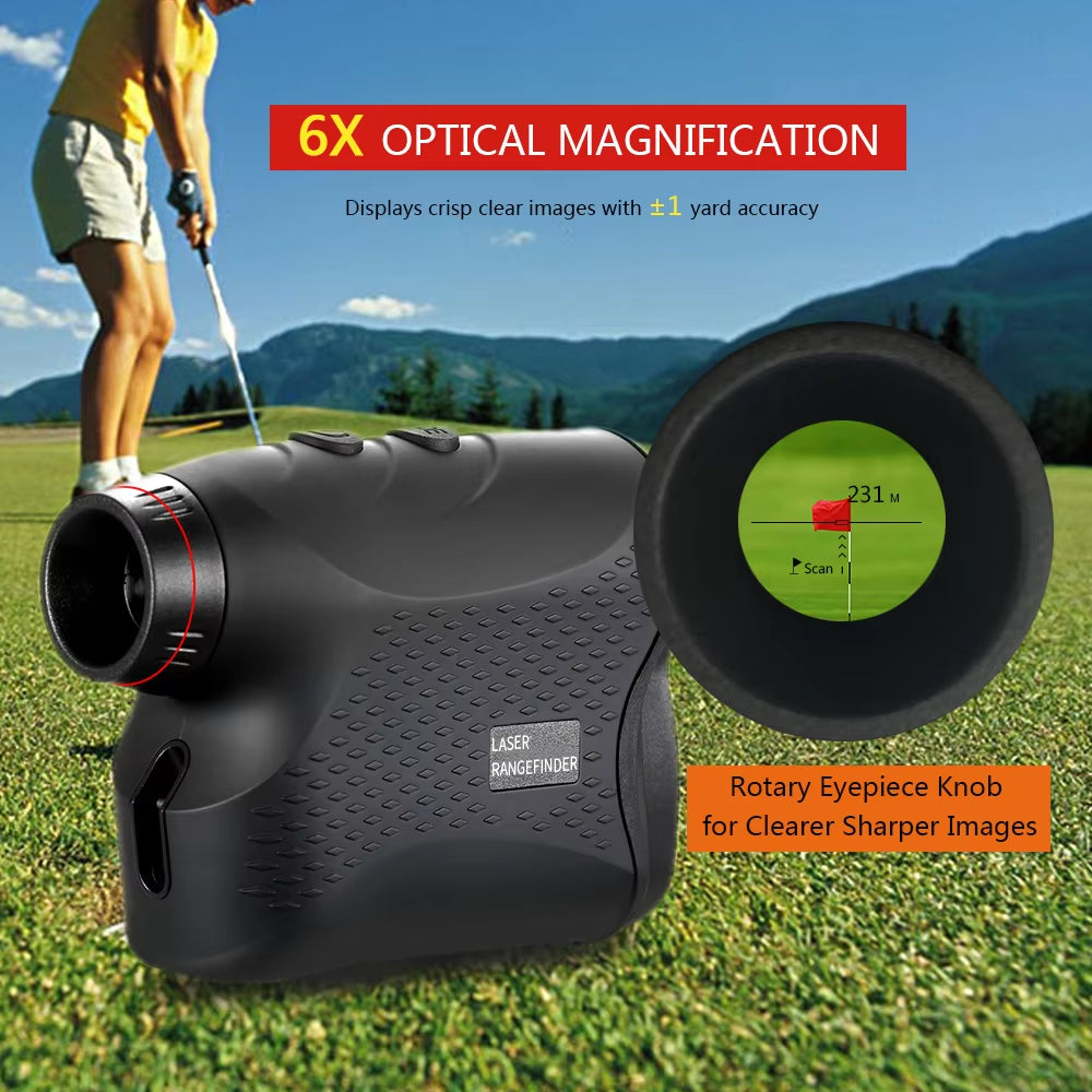 500M Golf Laser Rangefinder Distance Meter Monocular Telescope Speed Tester Laser Range Finder Digital Hunting Measurement