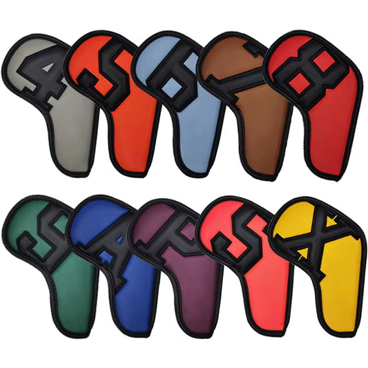 Golf Iron Covers Golf Club Head Covers of Various Colors and Styles Both Men and Women Can Use