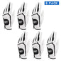 6 PCS Mens Golf Glove Genuine Sheepskin Leather Breathable Golf Gloves for Men Worn on Left Hand Non Slip Brand
