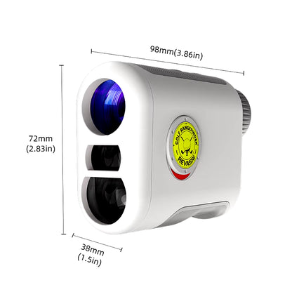 Golf Rangefinder with Slope Switch 1000Y Golf Range Finders with Magnetic Strip Flag Lock Vibration for Tournament Legal