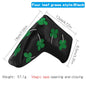 Golf Head Cover Four Leaf Clover Golf Wood Headcover for Driver Fairway Hybrid Putter PU Leather Waterproof Black White Covers