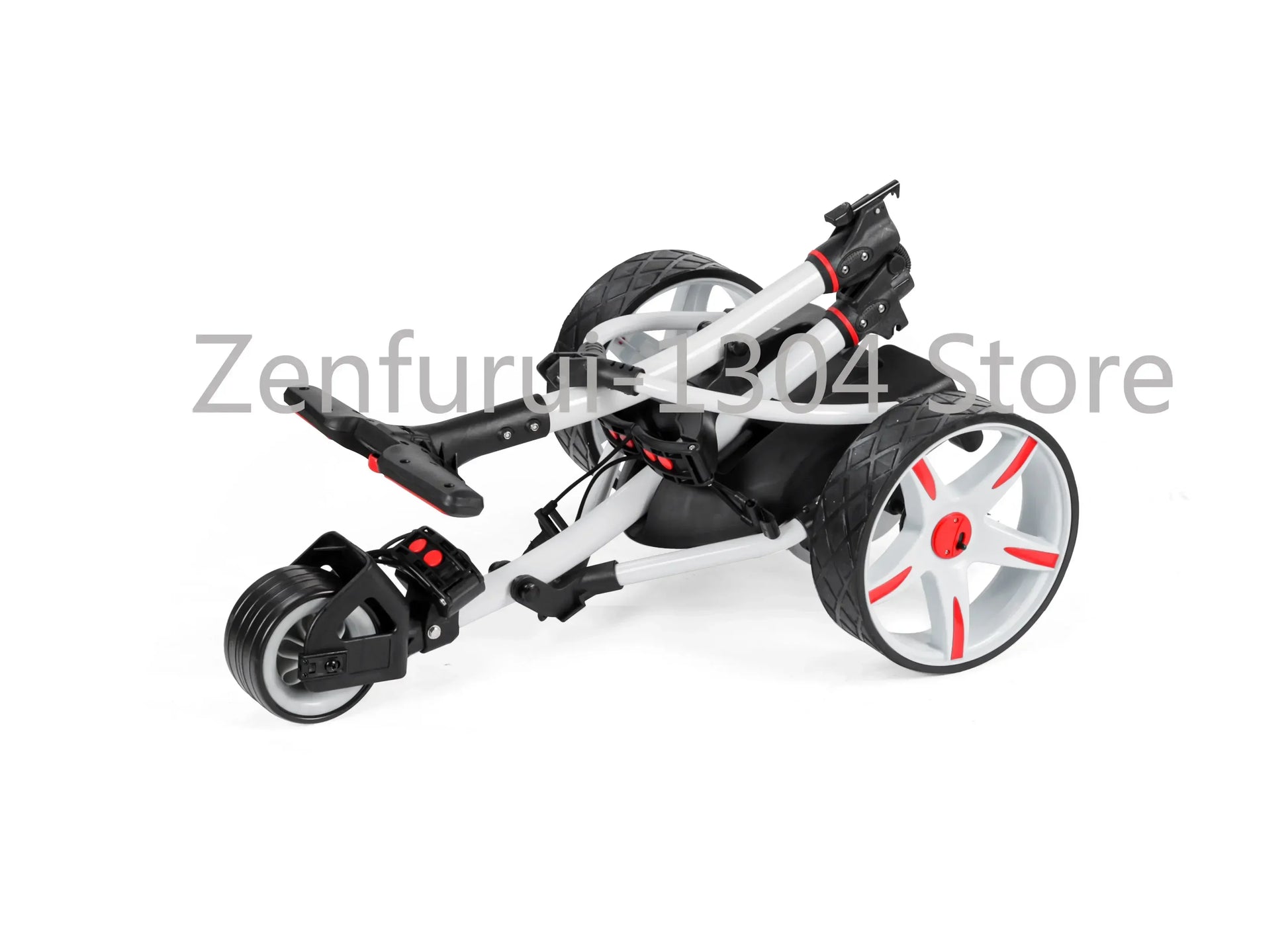 Golf Carts Electric Foldable 3 Wheel Golf Cart Trolley Electric White S1T2 Foldable Golf Scooter