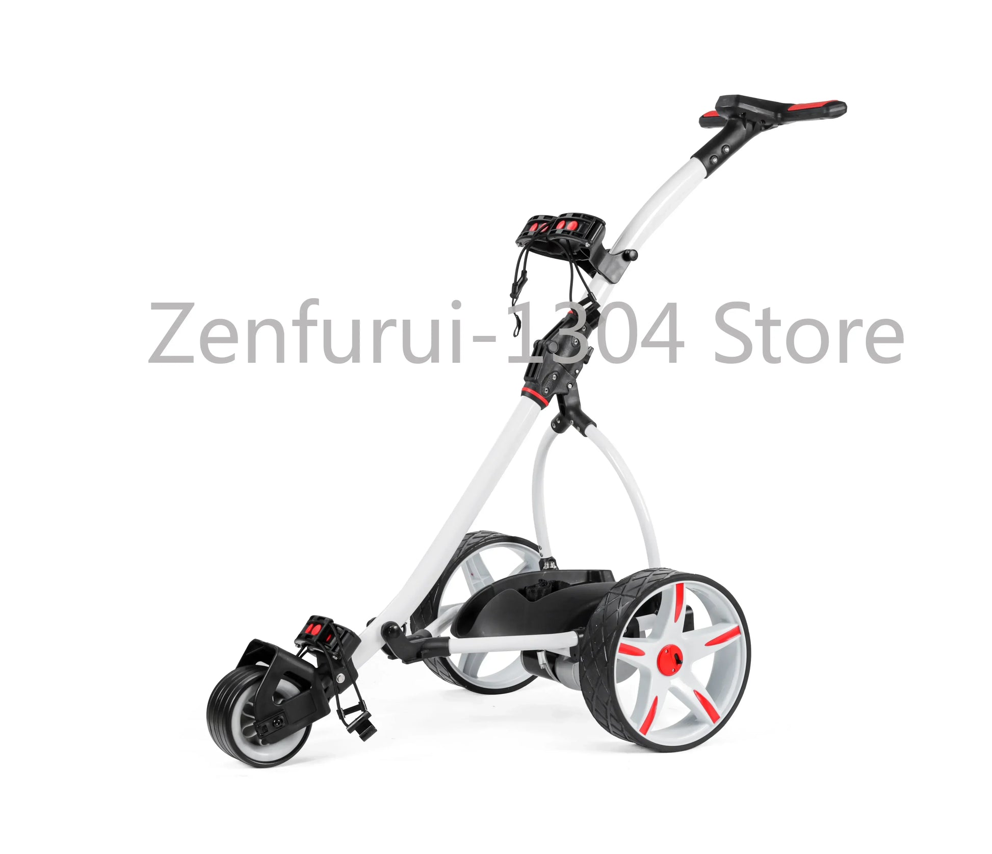 Golf Carts Electric Foldable 3 Wheel Golf Cart Trolley Electric White S1T2 Foldable Golf Scooter