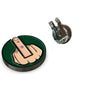 Funny Middle Finger Golfs Ball Marker Golf Hat Clip Marker Magnetic Removable Golf Practice Position Mark Golf Accessorie パターマット