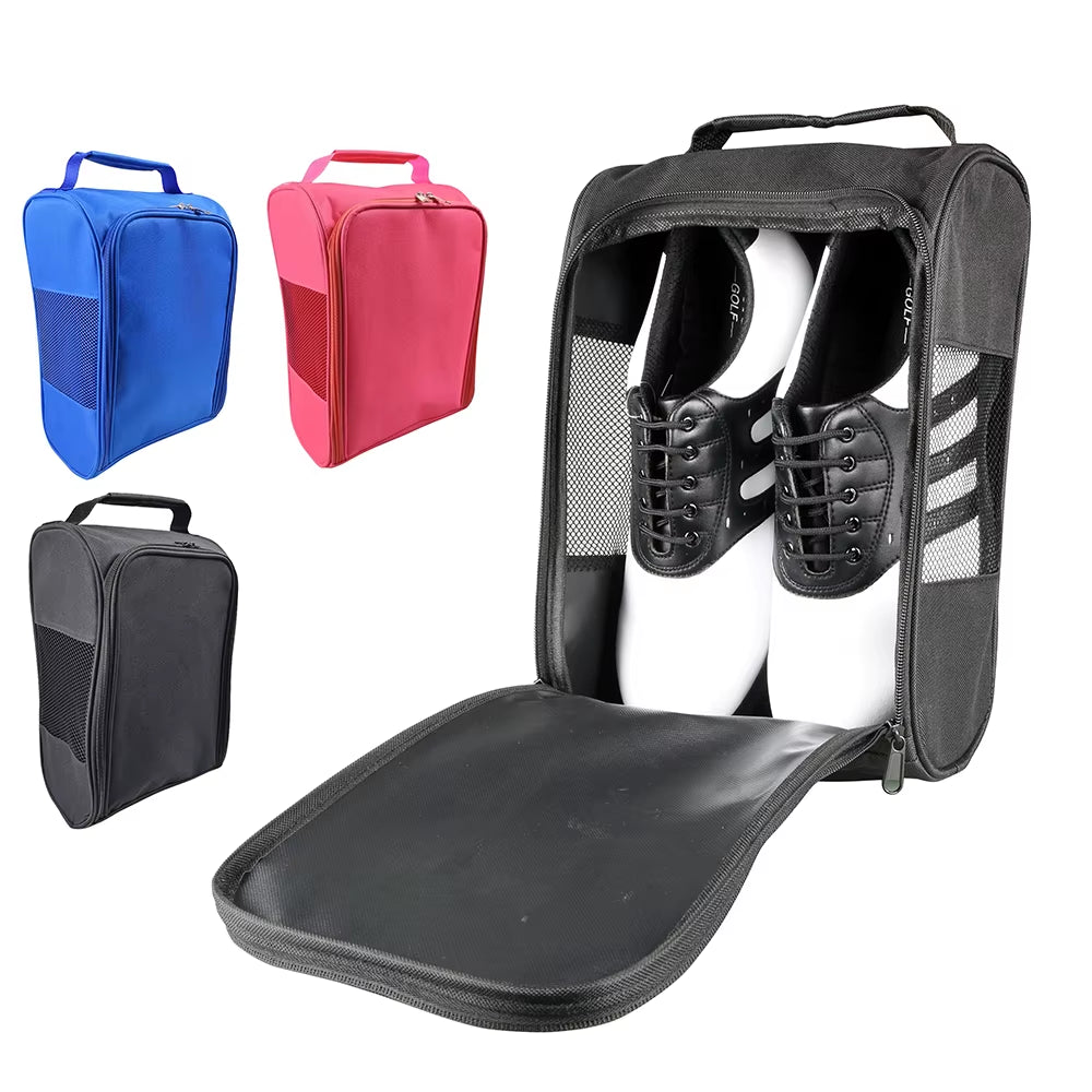 Portable Mini Golf Shoe Bag Nylon Shoes Carrier Bags Lightweight Lightweight Handbag for Travel Golfing Camping