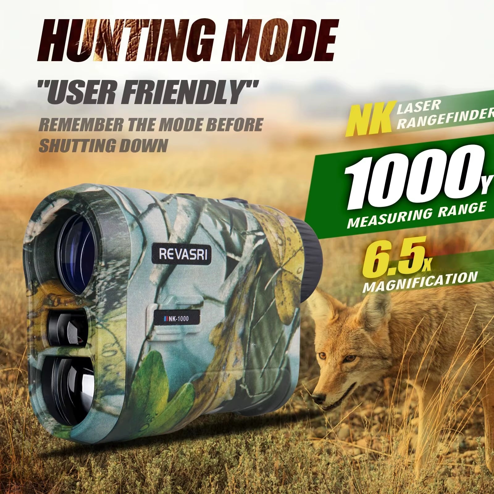 Hunting Laser Rangefinder 1000 Yards with Rechargeable Battery Hunting Range Finder with Target Acquisition Technology E